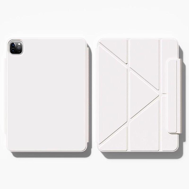

Чехол для iPad Air 2025: Магнитная двусторонняя обложка, защита от сгибания, съемная для 11-го поколения, 13-дюймовый Pro 11 (2024 Only) M4 белый