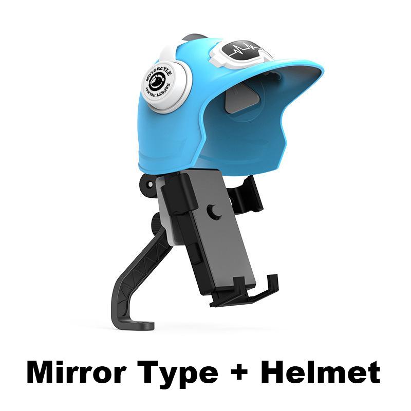 New Motorcycle Phone Holder Waterproof Phone Holder Bracket With Helmet Waterproof Shade Cell Phone Holder