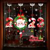 Santa Claus Hanging Stickers Shop Window Glass Door Living Room Wall Stickers