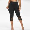 Female Pants Women Lace Stitching Slim Leggings Elastic Waist Tight Yoga for Sports
