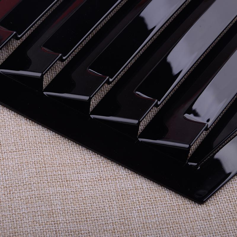 1 Pair Glossy Black Rear Side Window Louver Cover Scoop Shutter Vent Trim Fit for Chevrolet Cruze 2009-2011 2012 2013 2014 2015