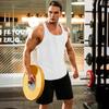Men Vest Round Neck Sleeveless Summer Sport Vest Pure Color Outdoor Running Fitness Tank Tops Daily