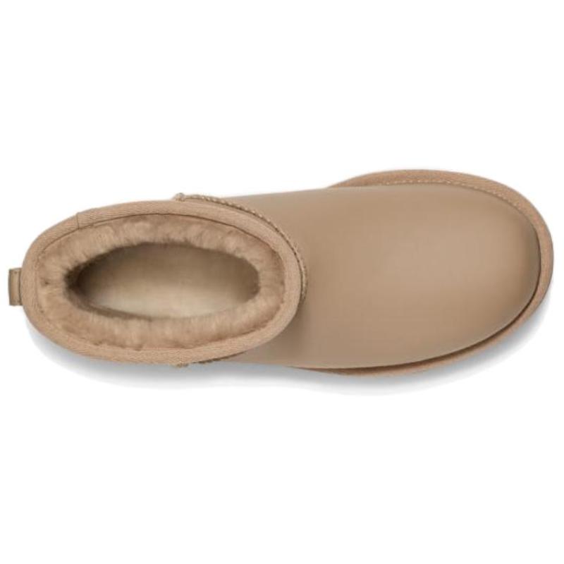 UGG CLASSIC MINI Pearlized Short Snow Boots Unisex Sand Dune Sneakers 1167313-DUNE