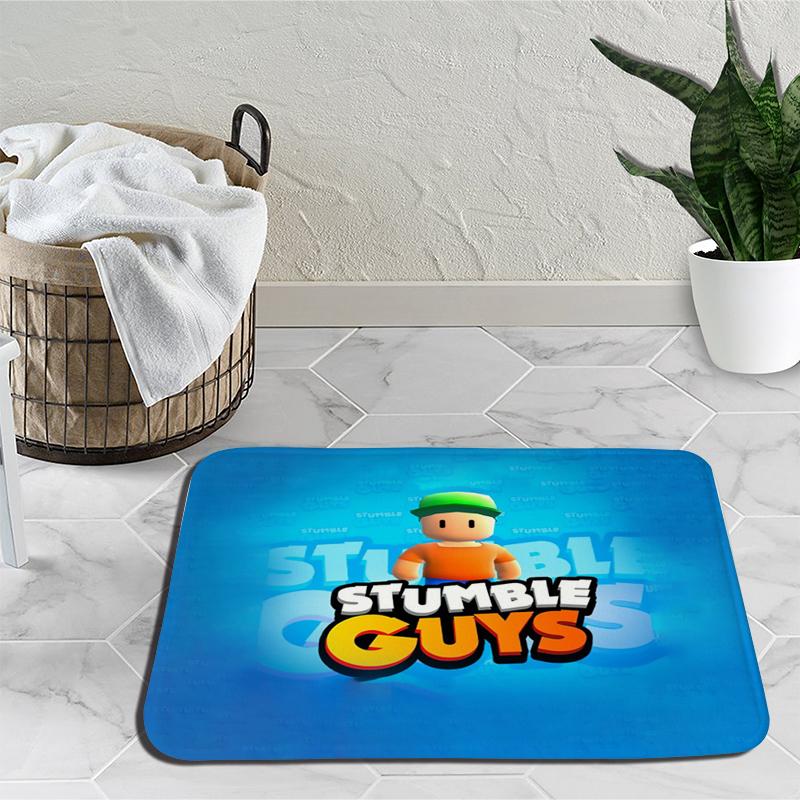 Stumble Guys Karikatür Halı Tökezlemek Oyunları Halı Yatak Odası Dekorasyon Yoga Mat Anime Açık Halı kaymaz Halı doğum günü hediyesi