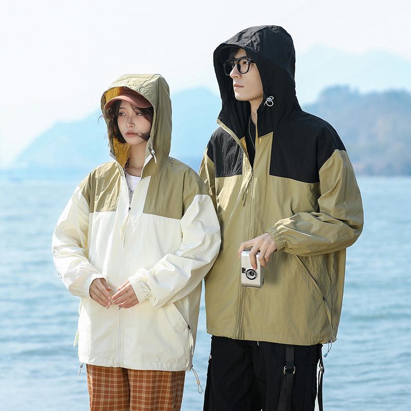 2023 Ultra-Thin Breathable UV Protection Couple s Summer Set - Light Green 3XL