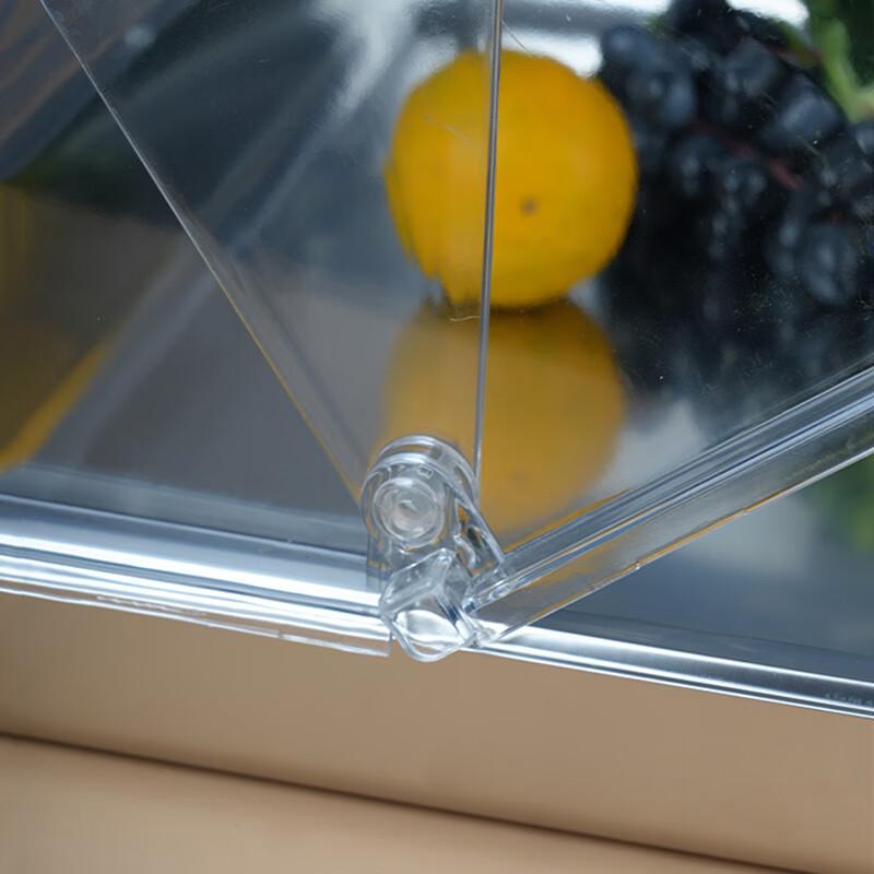 Pabei PC Przezroczysta Pokrywa na Żywność z Podwójną Klapką