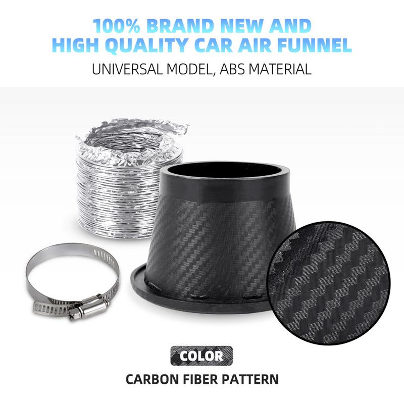 Air Intake Turbo Inlet Pipe Air Intake Turbo Inlet Pipe Set Car Front Bumper Turbo Inlet Pipe Easy Installation Carbon Fiber
