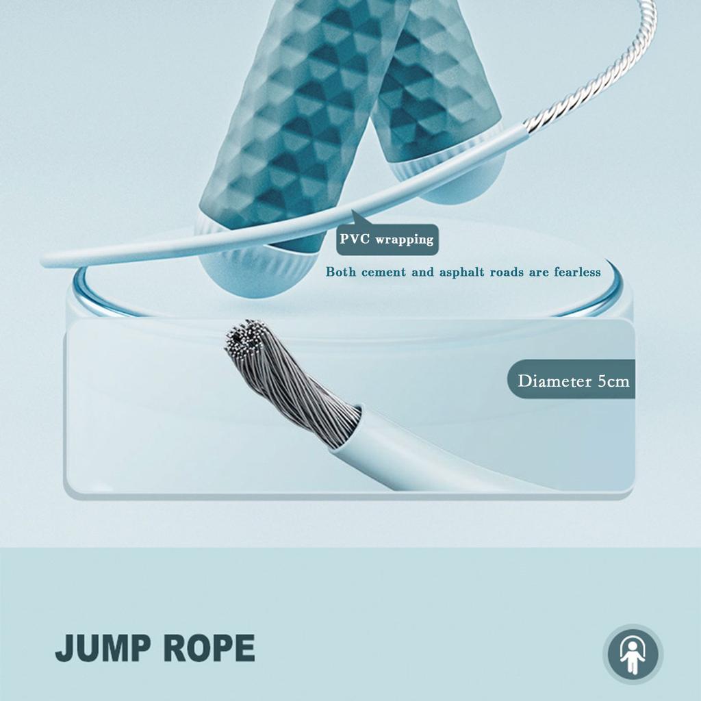 Intelligent Electronic Counting Rope Multifunctional Dual-use Cordless Ball Weight Reducing Fitness Steel Wire Rope