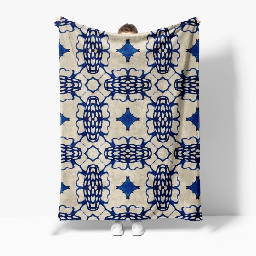 Printed Geometric Pattern Blanket Nordic Style Casual Throw Blanket Sofa Bed Cover Decorative Throw Rug 75x90cm