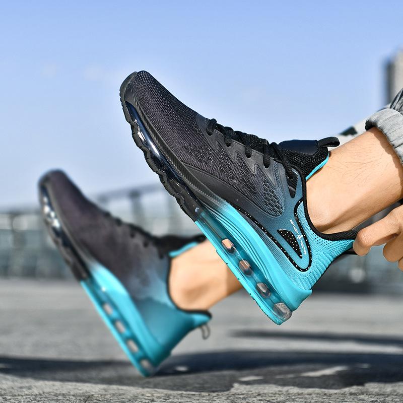 Herren Flyknit Mesh Laufschuhe mit Luftpolsterung & weicher Sohle - Lässig, leicht, trendiges Sommer-Schuhwerk für Marathon & sportliche Aktivitäten.
