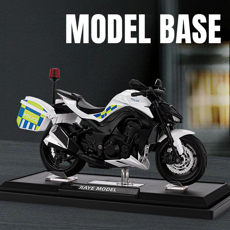 1:12 Z1000 Police Alloy Die Cast Motorcycle Model Vehicle Collection Sound and Light Off Road Autocycle Toys Car