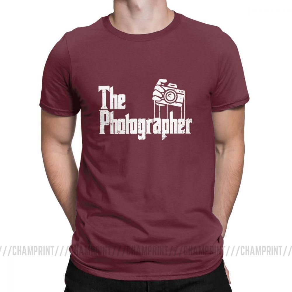 The Photographer T Shirt Men S 100 Cotton Hipster T Shirt O Neck The Godfather Tees