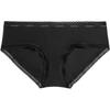 Letter Low-Rise Elastic Sexy Lace Fitted Triangle Underwear Women Underwear Black 000QD3767E-UB1