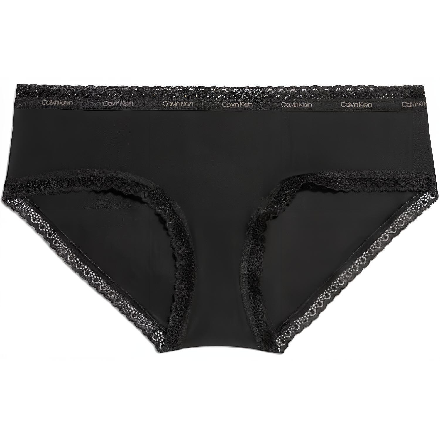 Calvin Klein Letter Low-Rise Elastic Sexy Lace Fitted Triangle Underwear Women underwear Black 000QD3767E-UB1 S