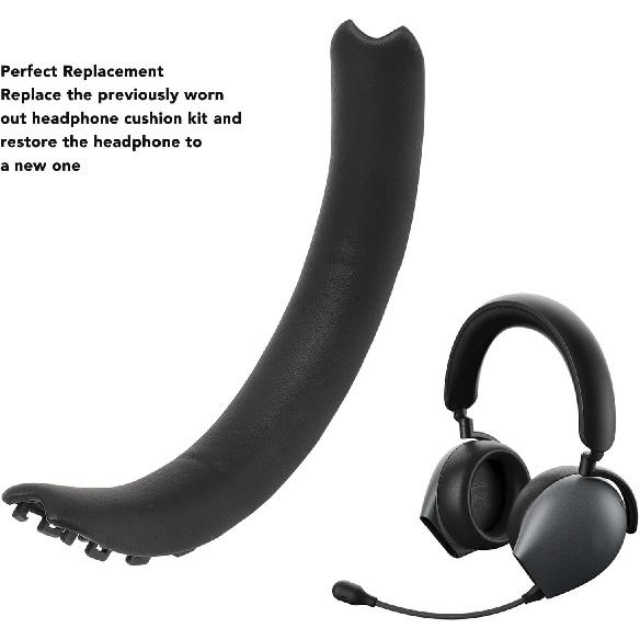 Protein Leather Headband Pad Compatible with AW920H, Headphones Replacement Band, Headset Head Cushion Cover Repair Part