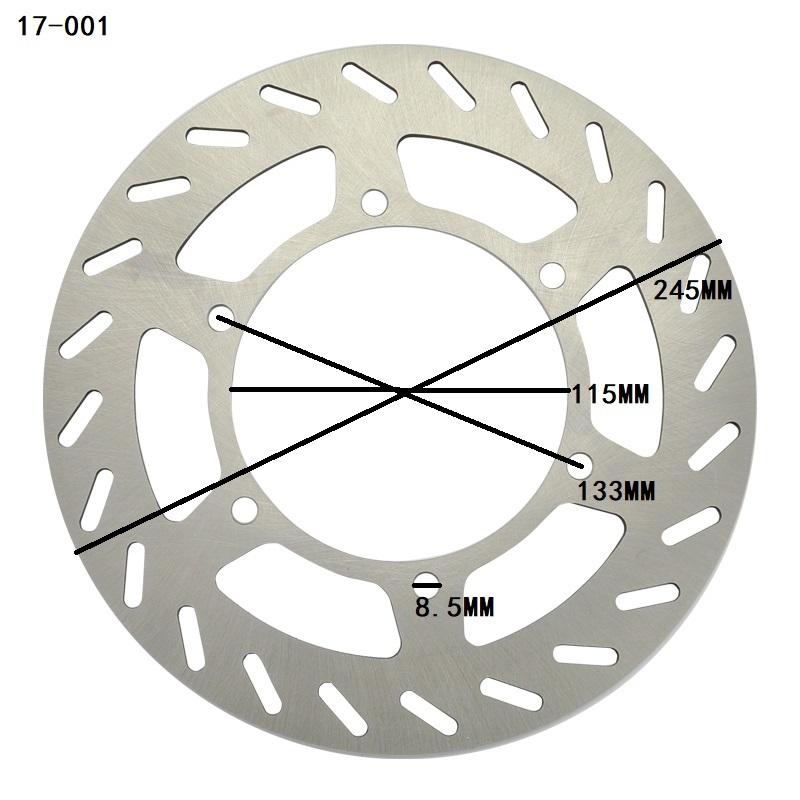 Motorcycle Front Brake Disc Rotor For Yamaha TT-R250 TTR250 1994-2011 DT230 Lanza 1997-2003 TT250R 93-04 WR200R 92-96 DT200WR
