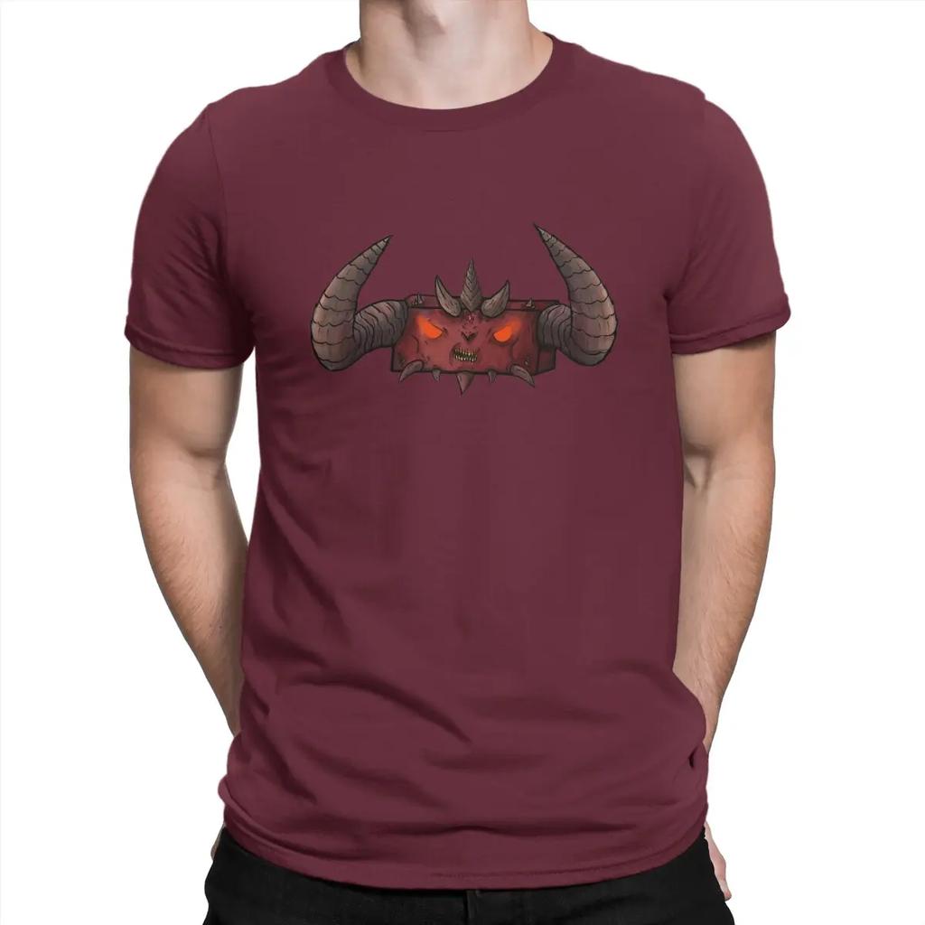Cute Men T Shirts D-Diablo Vintage Tee Shirt Short Sleeve O Neck T-Shirt Pure Cotton Summer Clothing