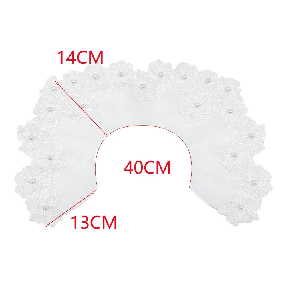 Organza Flower Fake Collar Exquisite Lace Neckline Shoulder Decoration Fake Collar Women/girls