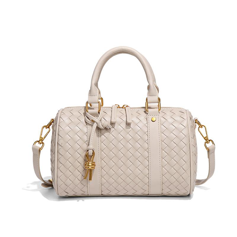 Personalized and High-end Retro Handbag, Practical and Versatile, Single-shoulder Crossbody, Hand-woven Women's Bag, Boston Pillow Bag