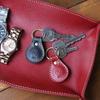 Porco Rosso Leather Key Small Teardrop Genuine Tochigi Made in Brand Name Gift Keychain, Car/Motorcycle Ring, Carabiner, Compact, Design, Leather,