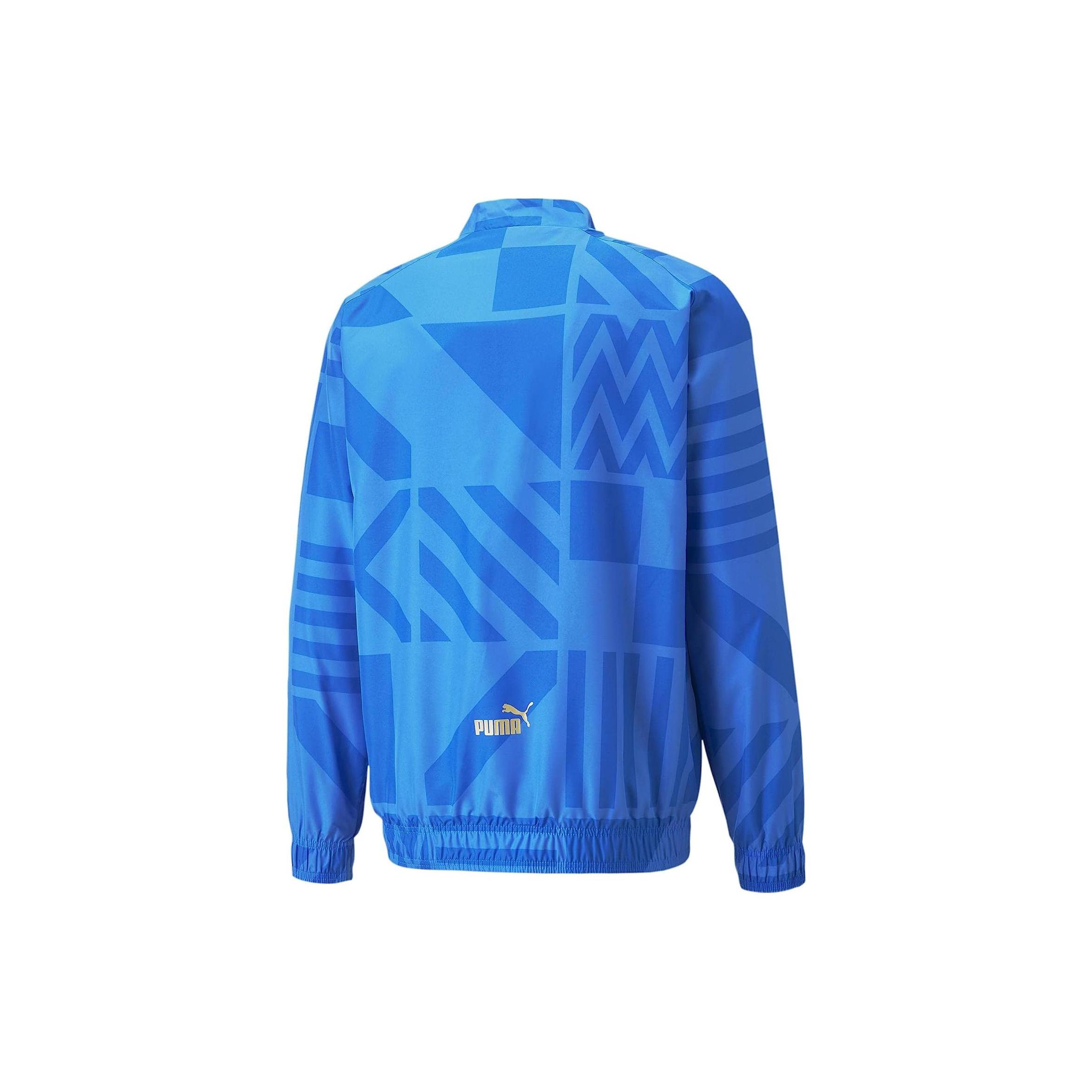 

Новые мужские предматчевые куртки PUMA FICG для дома, синие 767053 L