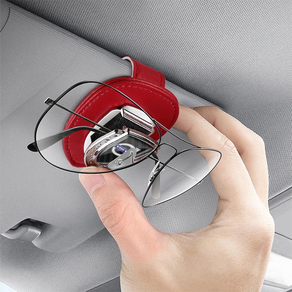 blv3 1pcs Car Interior Glasses Clip Auto Sun Visor Sunglasses Holder Storage Clip For Volvo S80L XC60 XC90 S40 S60 S80 V40 V50 V60