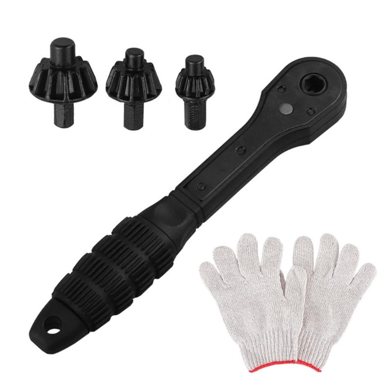 Professional Reversible Ratchet Key Tool for Drill Chucks 2 in 1 Drill Chuck Ratchet Spanner, Drill Chuck Key Wrench 1