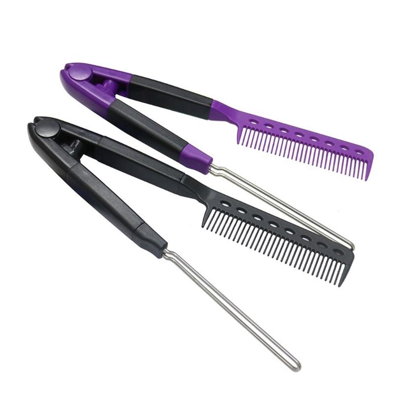 Home Styling Hair Straightening Comb With V Shape Straight Combs Fashion Parting Comb For Women Quick Use