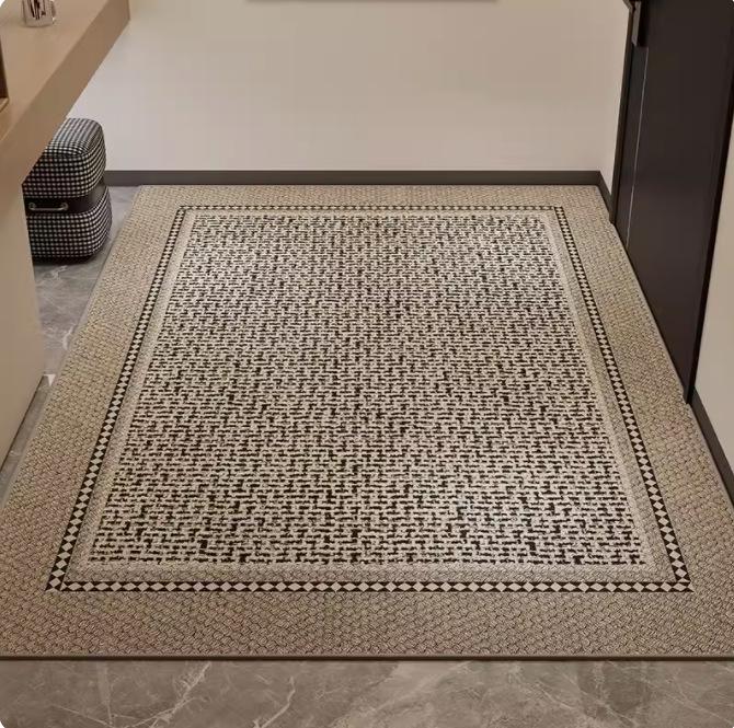 Premium Non-Slip Dirt-Resistant Cuttable Entrance Doormat with Cloth Backing - Easy to Clean Entryway Carpet