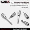 YATO 1/2" Star Screwdriver Socket Set, Chrome Vanadium Steel, S2 Head