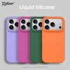 Coque de téléphone originale en silicone liquide mate pour iPhone 17 16 15 14 13 12 11 Pro Max Plus, couleur unie, protection, dos souple