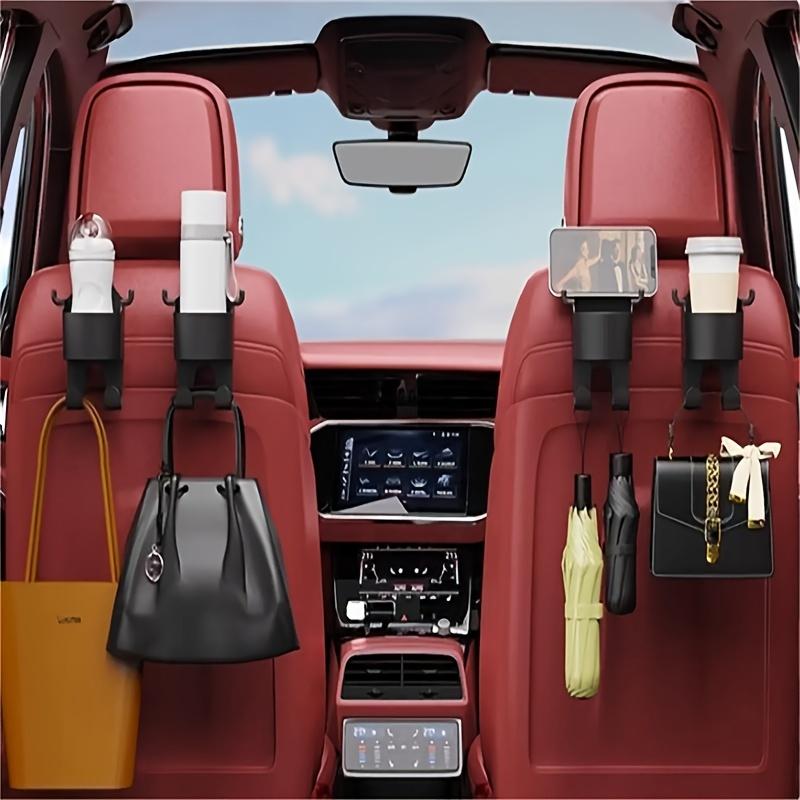 1PC Multifunctional Car Seat Rear Hook with Built-in Cup Holder - Essential Car Interior Finishing Accessories