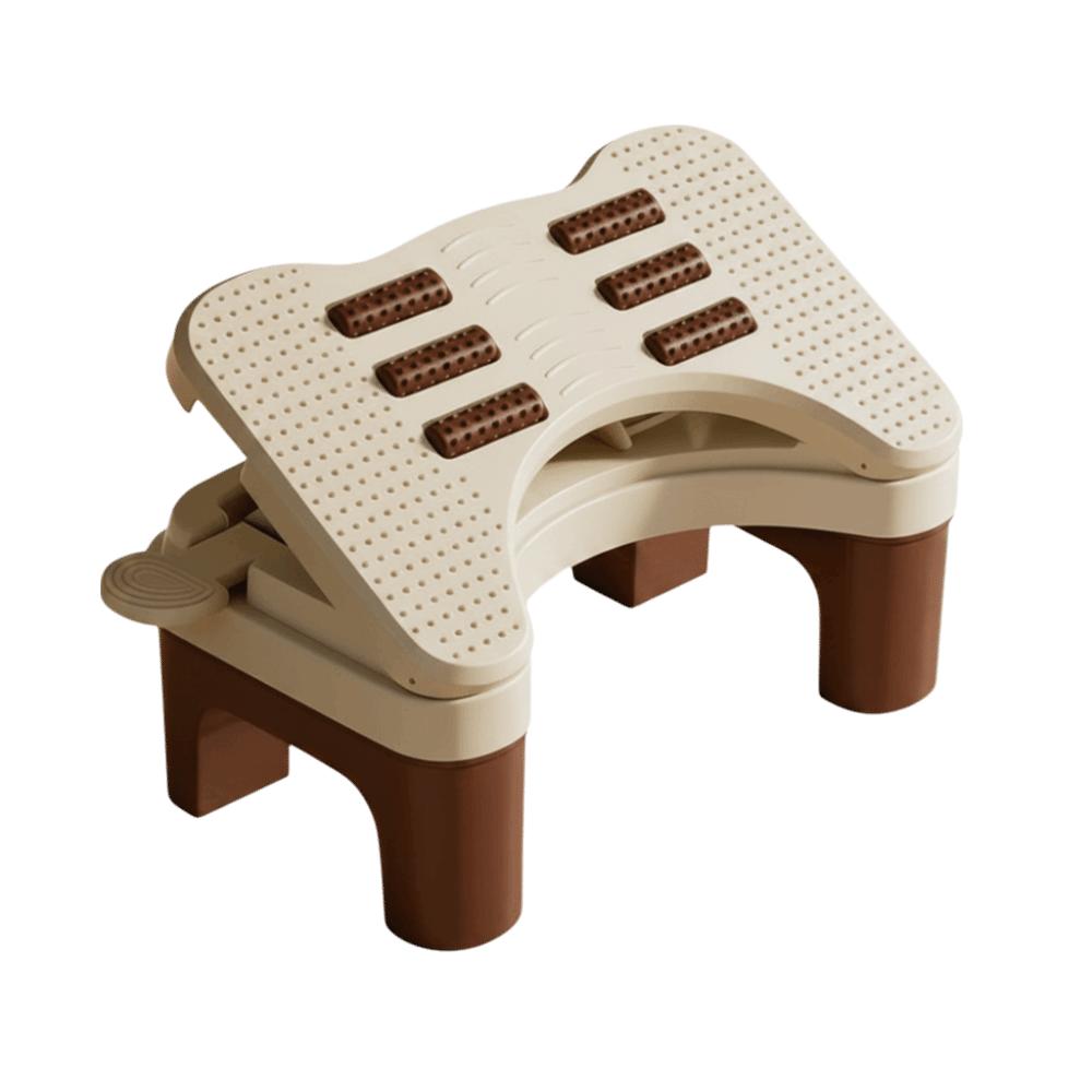 Hollow Out Adjustable Footstool Nonslip Bottom Office Desk Leg Rest Under Desk Footrest  Home Study