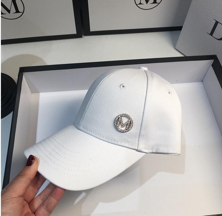 French M standard cap women's spring summer sunshade baseball cap men ins Internet celebrity versatile hat trendy hat