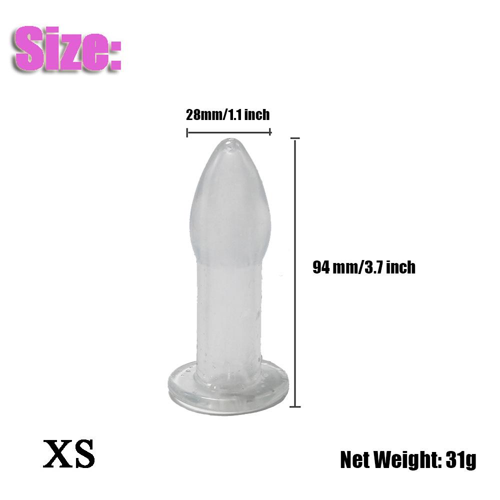Vaginal Anal Dilator Butt Plug Enema 5 Sizes Hollow Anal Plug Soft Speculum Prostate Massager Sex Toys For Woman Men Sex