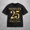 Vintage Herren Damen Westlife 25. Jubiläumstour 2026 T-Shirt Oversize Gewaschen T-Shirts Oberteile