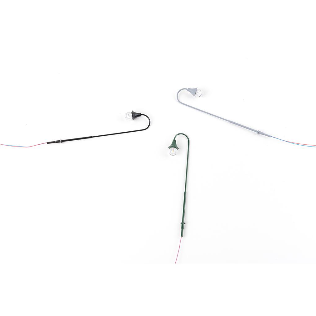 Model Railway Lamp Outdoor Scale Streetlight Simple Building Props Accessories Single-Head LED Park Light Home Landscape