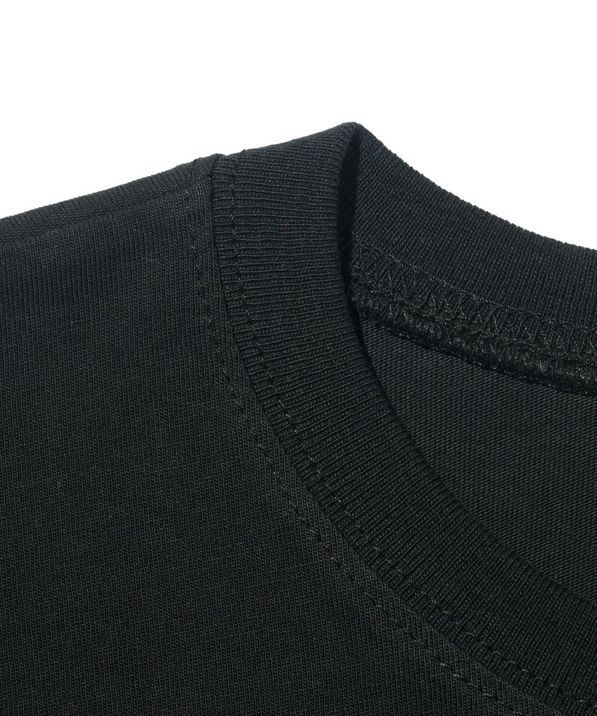 ROIDESROIS Pastel Cotton Layered Tee (Black)