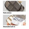 Pill Box Compact Weekly Pill Organizer with Sealing System Moisture-Proof Container Separate Compartments Pill Dispenser for Morning Noon Evening