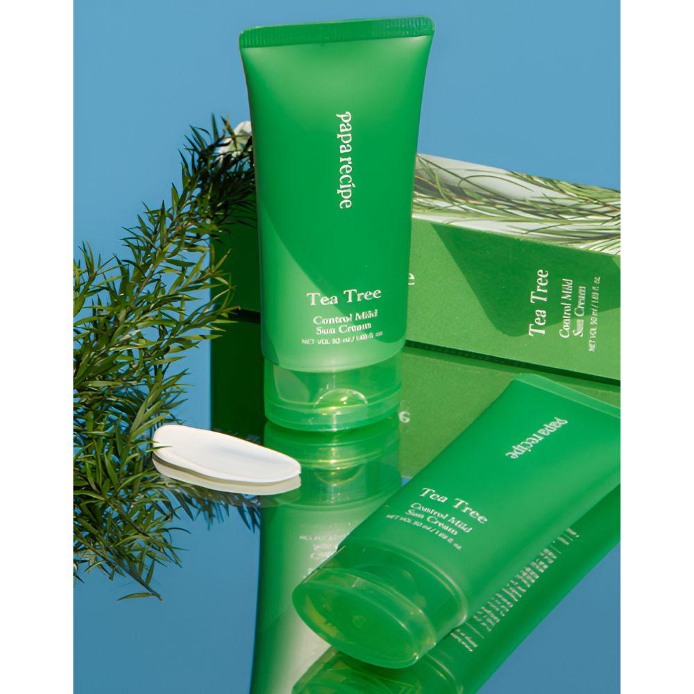 PAPA RECIPE Tea Tree Control Mild Sun Cream 50ml SPF50+ PA++++ Soothing Sunscreen