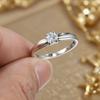 Unisex Moissanite Ring Minimalist Light Luxury High End Sense Fashionable Band For Men And Women