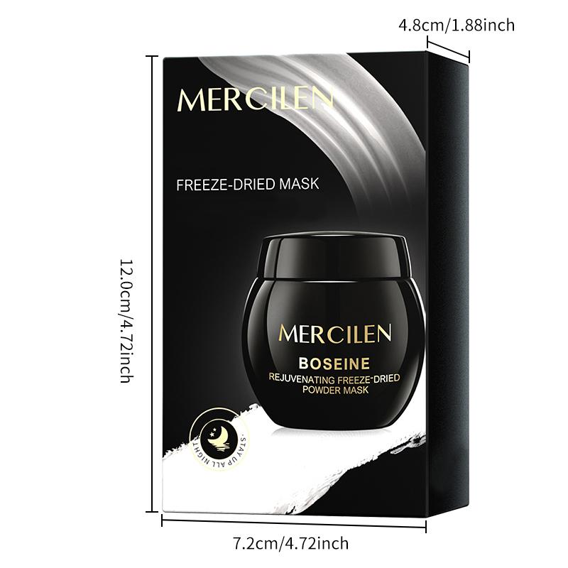 MERCILEN 20PCS Bosimain Frozen Dried Powder Mask Applying Sleep Mask Moisturizing Night -Time Frozen Film