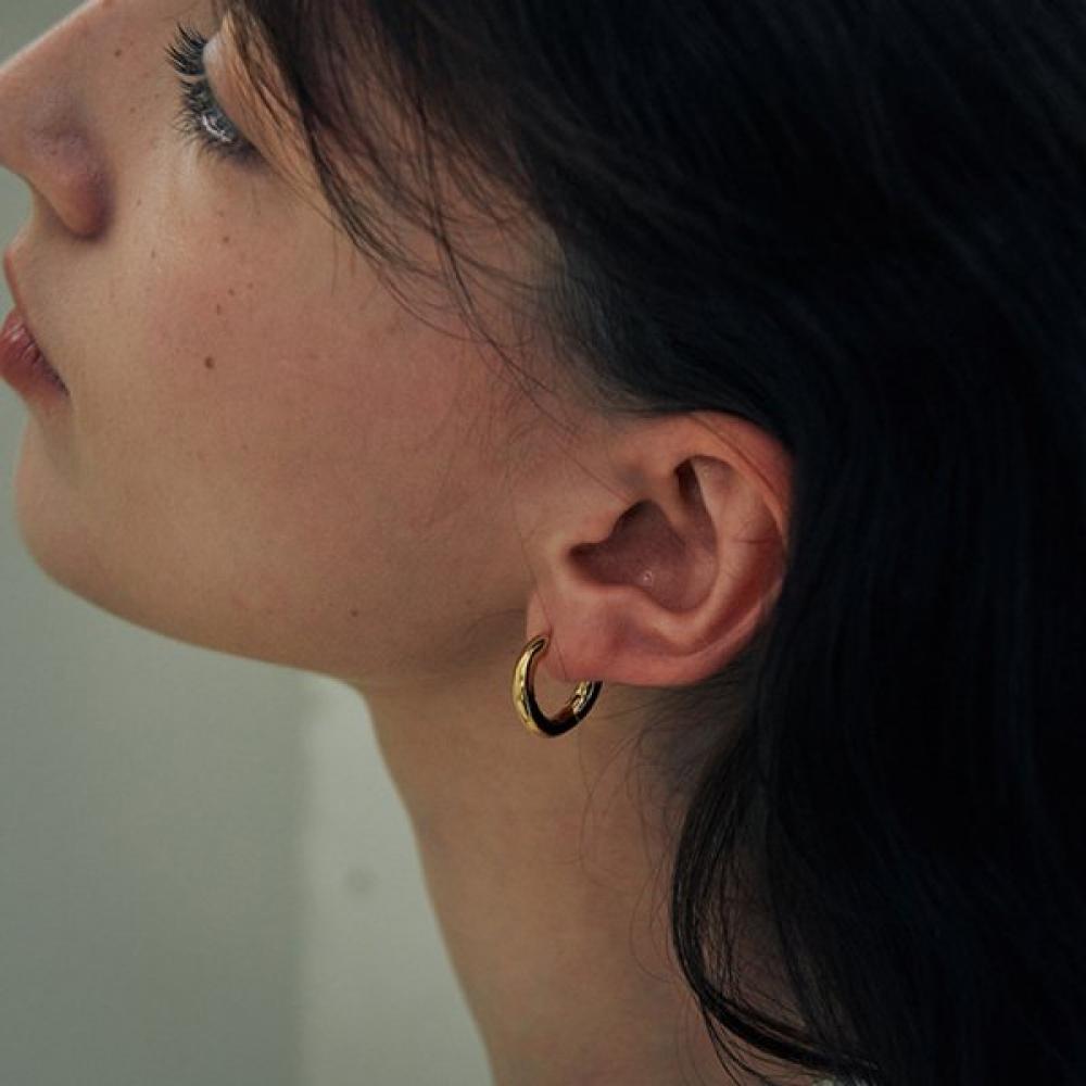 Verte Vague Earring  Gold    Deux.silver.220
