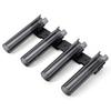 ABS Fishing Rod Holders 4 Tubes Wall-Mounted Fishing Pole Rack for Wall Garage