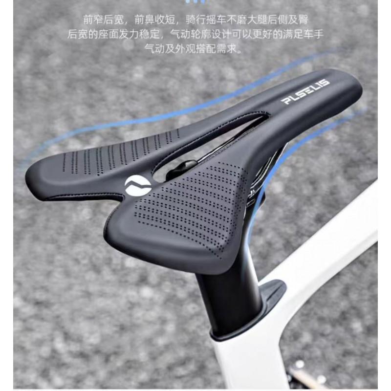 Carbon Fiber Racing Saddle With Hollow Design Road MTB Bikes Lightweight Performance Seat Black
