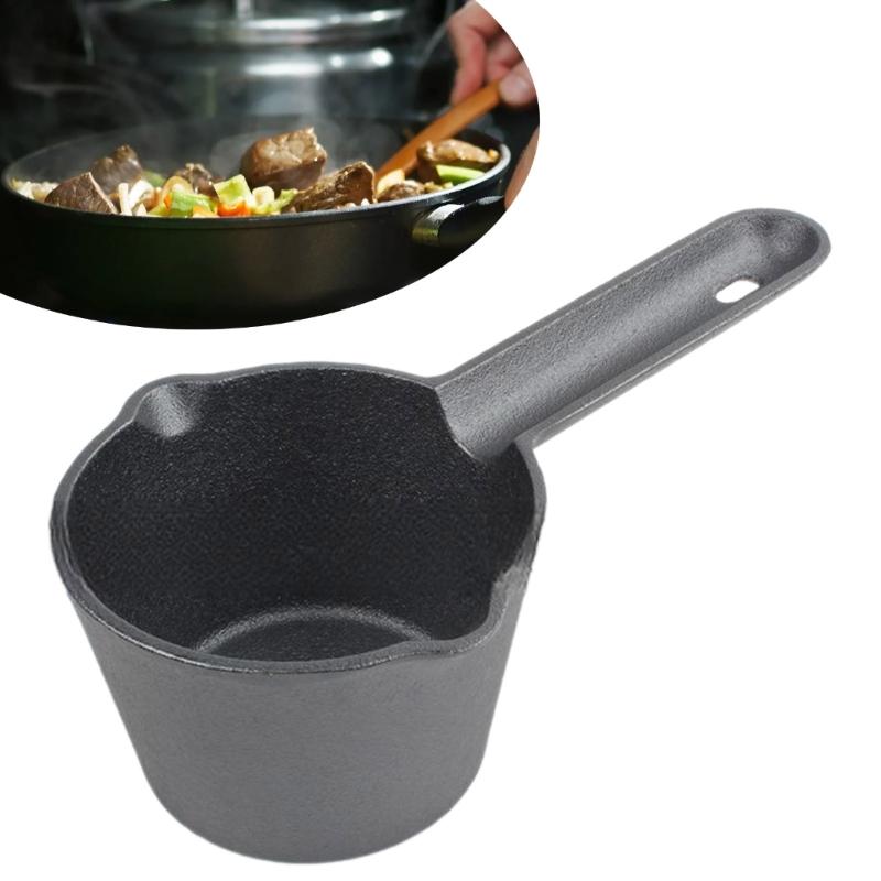 Oil Pouring Pots for Kitchen Use Metal Frying Pans Small Saucepan Omelette Pans Iron Cookware Kitchen Cooking Utensil