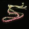 Zircon Adjustable Tennis Bracelet, Luxury Women's Jewelry with Full Diamond Design