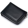 Short wallet large capacity men's and women's new soft leather fashion wallet double zipper change bag multi-function card bag