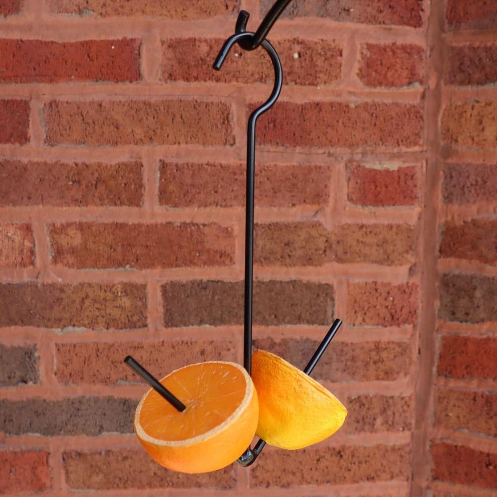 Metal Hummingbird Feeder Hanging Hook Pet Food Storage Rack Fruit Bird Feeder  Yard Porch