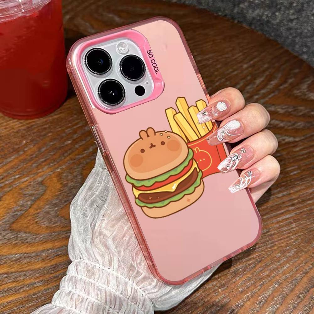 

Curious George Monkey Phone Case For iPhone 17,16,15,14,13,12,11,Mini,Pro,E,SE4,XS,MAX Pink Candy Matte Cover 15 iPhone14PROMAX